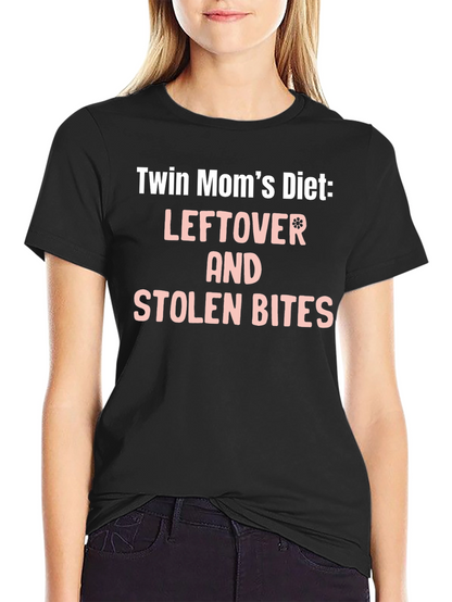 Twin Moms Diet T-Shirt - Leftover & Stolen Bites