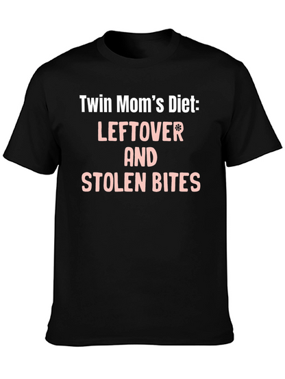 Twin Moms Diet T-Shirt - Leftover & Stolen Bites