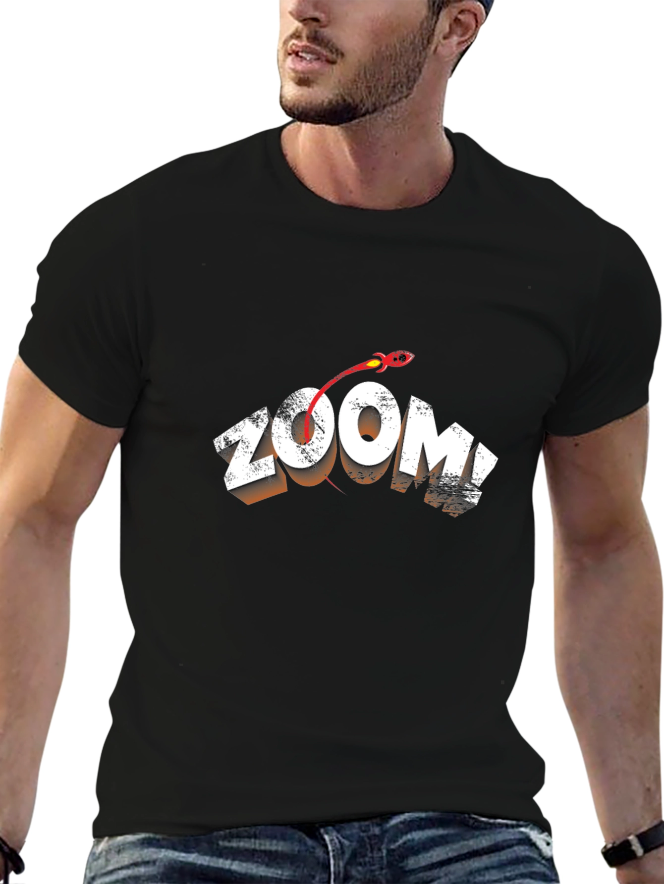 Zoom Graphic Tee - Cool & Comfy Black T-Shirt