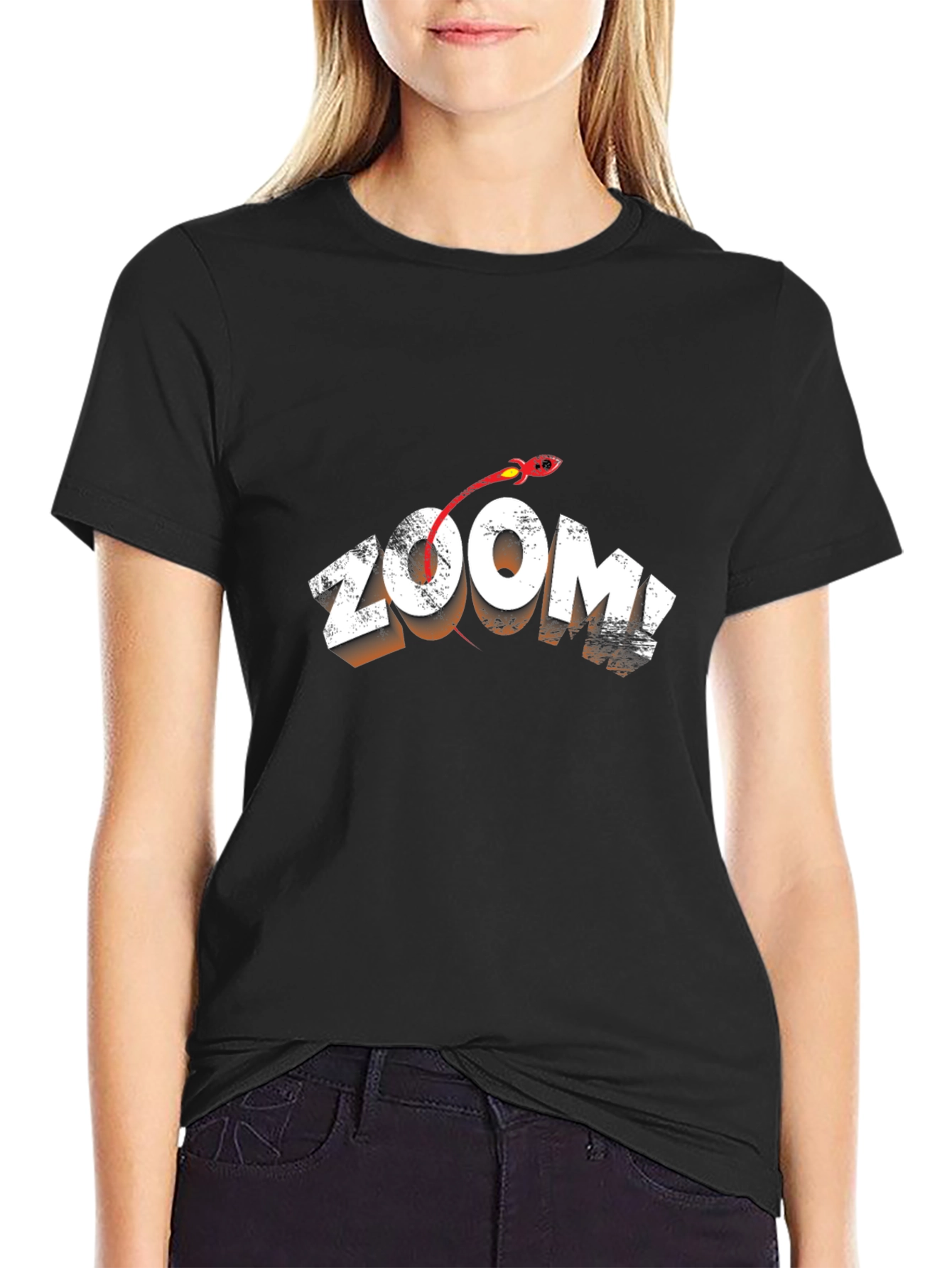 Zoom Graphic Tee - Cool & Comfy Black T-Shirt