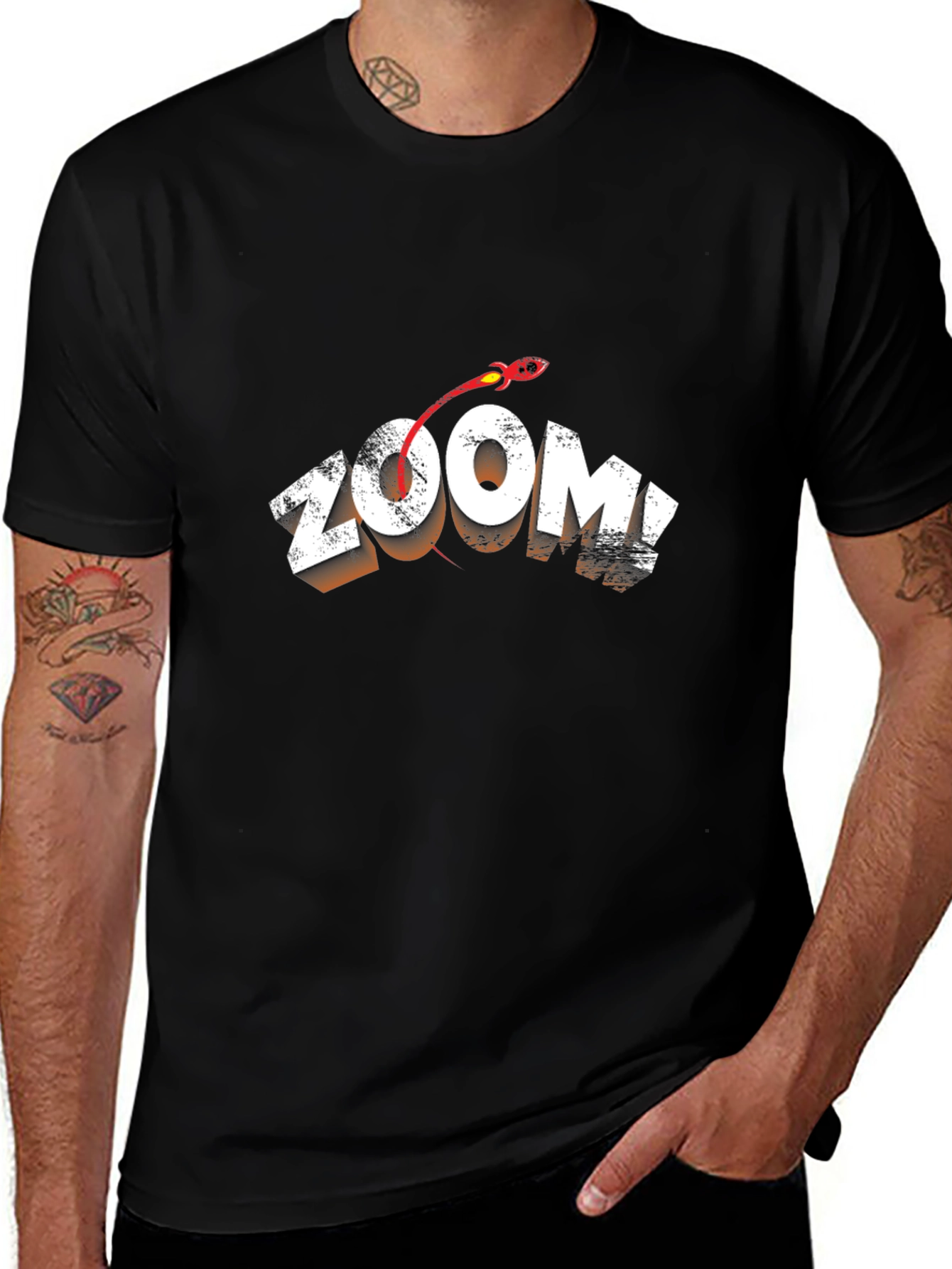 Zoom Graphic Tee - Cool & Comfy Black T-Shirt