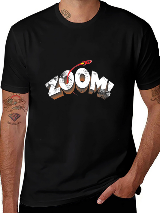 Zoom Graphic Tee - Cool & Comfy Black T-Shirt