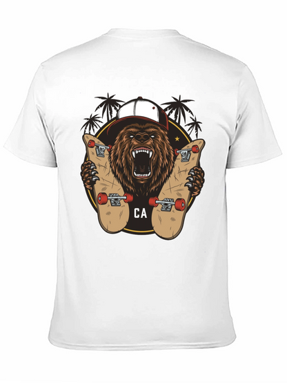 Bear Skateboarding Graphic Tee