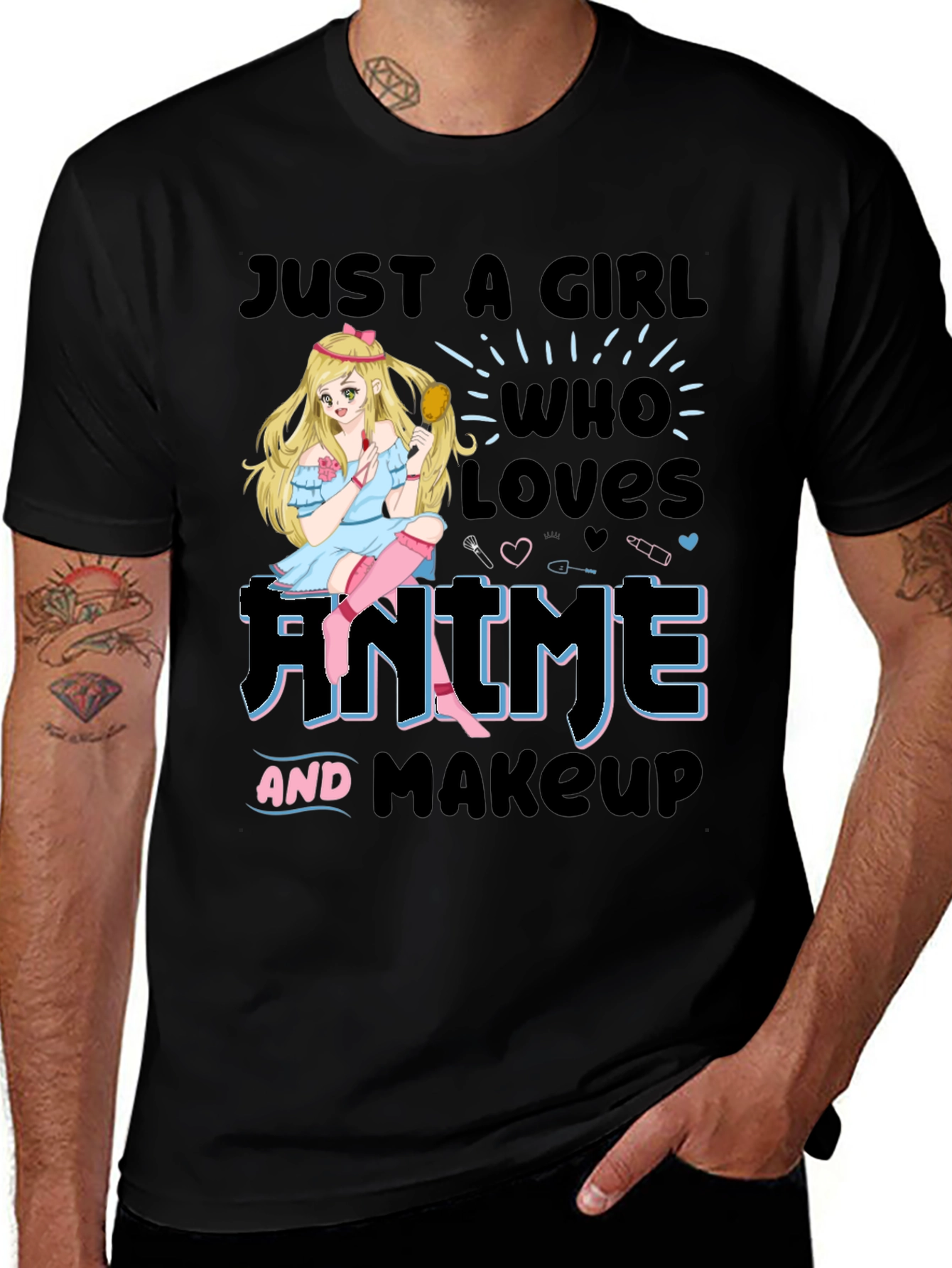 Anime & Makeup Lover T-Shirt
