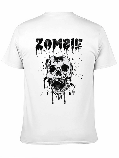 Zombie Skull Graphic Tee - Black