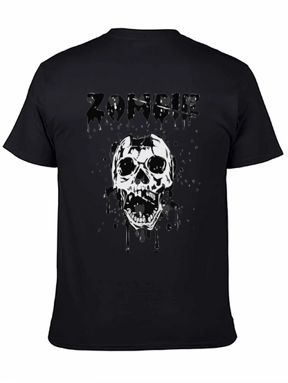 Zombie Skull Graphic Tee - Black