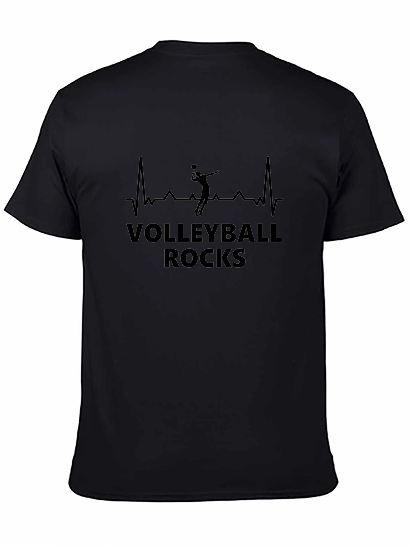 Volleyball Rocks T-Shirt - Sporty Graphic Tee