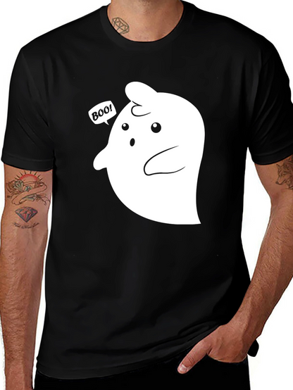 Boo! Ghost Graphic Tee - Spooky Season Style
