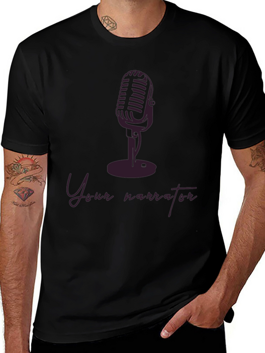 Your Narrator T-Shirt - Vintage Microphone Design