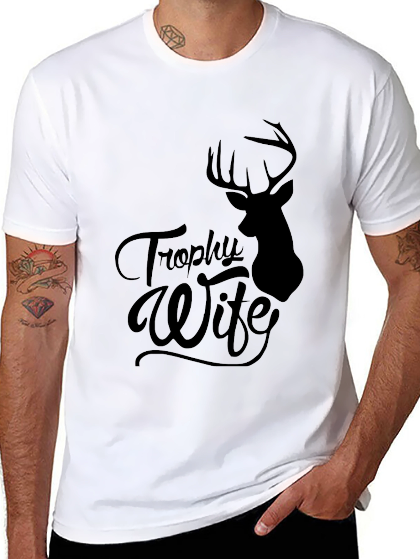Trophy Wife Deer Hunter Graphic T-Shirt