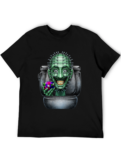 Toilet Terror T-Shirt: Pinhead Rubiks Cube Graphic