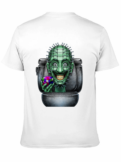 Toilet Terror T-Shirt: Pinhead Rubiks Cube Graphic