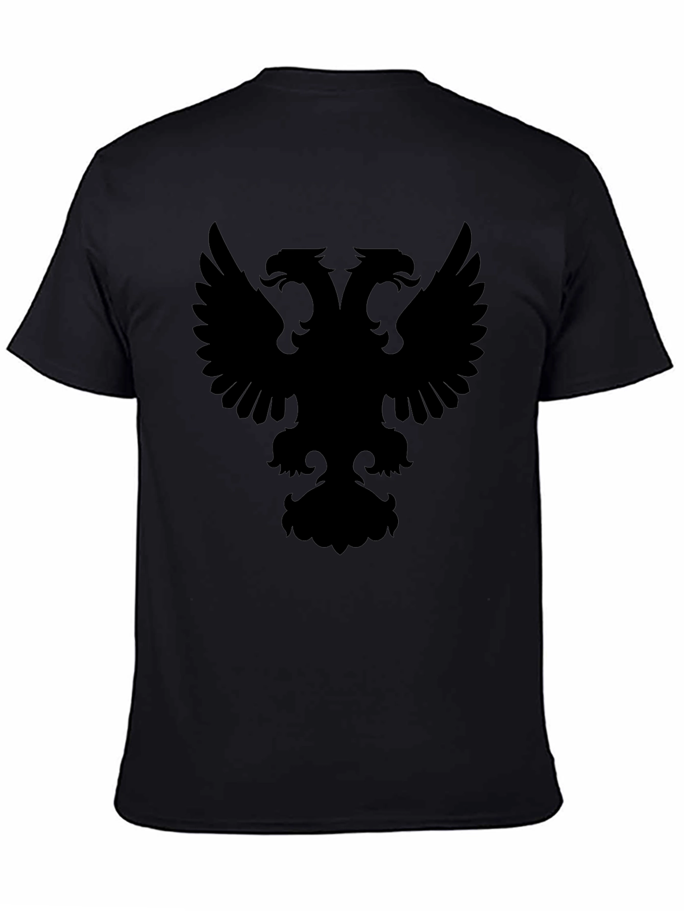 Black Double-Headed Eagle Graphic Tee