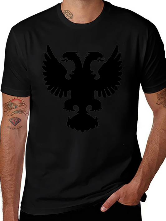 Black Double-Headed Eagle Graphic Tee