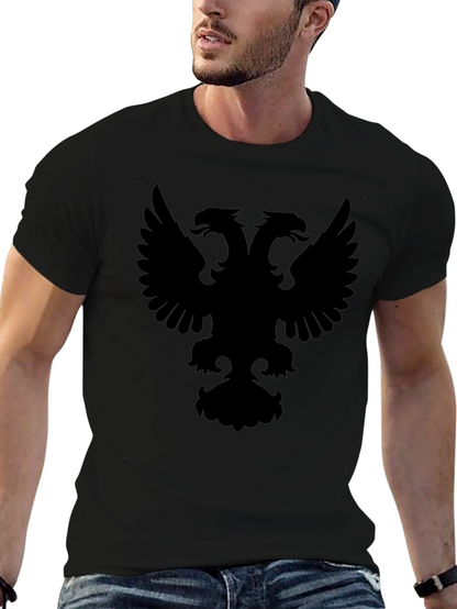 Black Double-Headed Eagle Graphic Tee