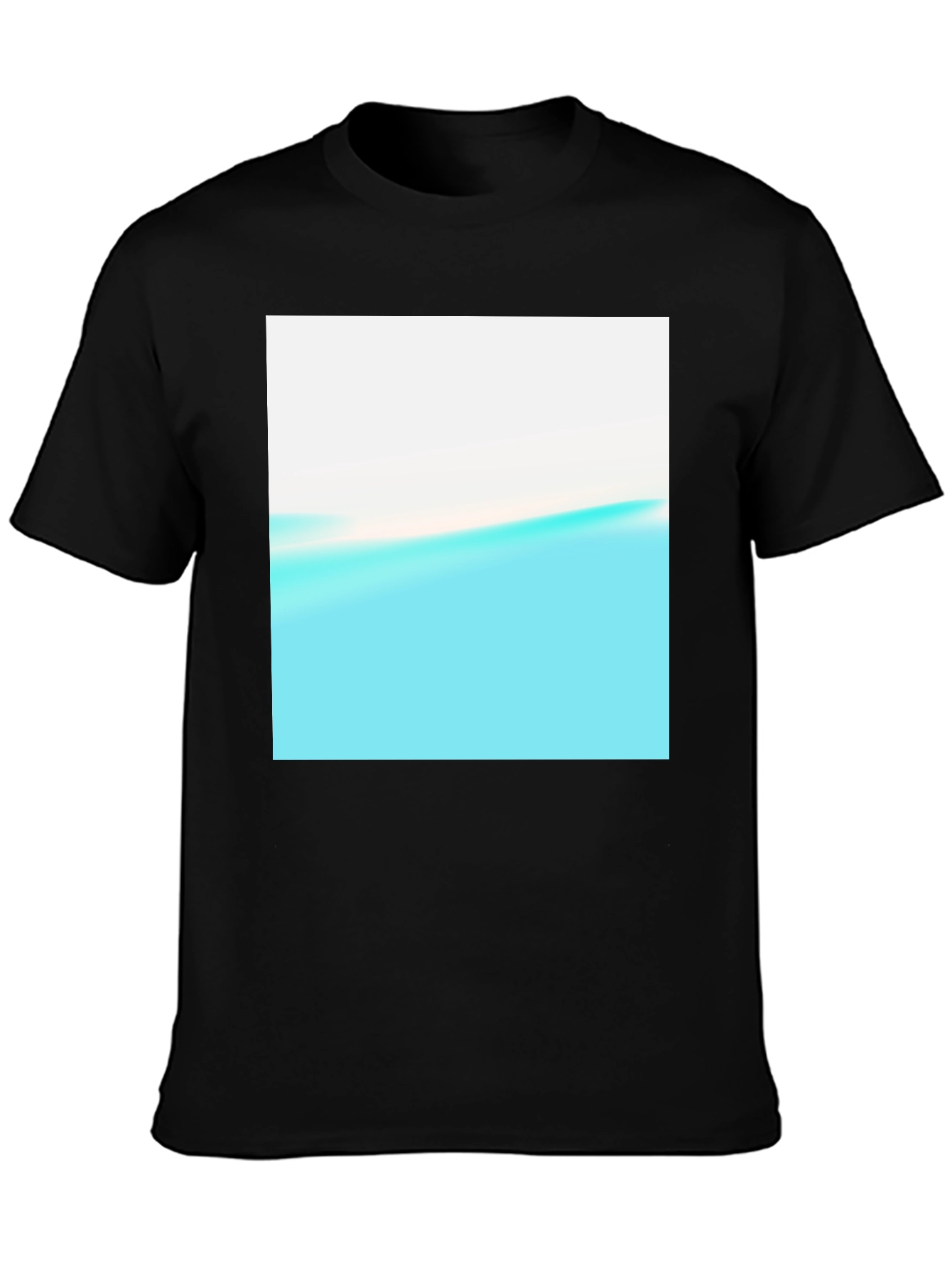 Abstract Horizon Black T-Shirt
