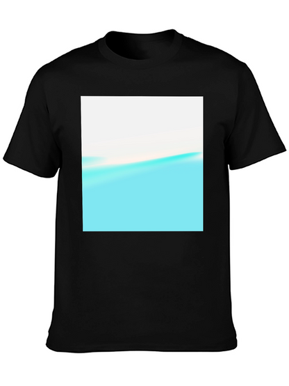 Abstract Horizon Black T-Shirt