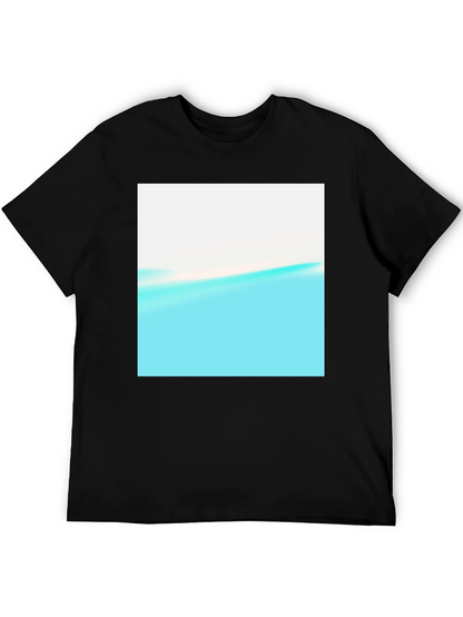 Abstract Horizon Black T-Shirt