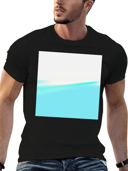Abstract Horizon Black T-Shirt