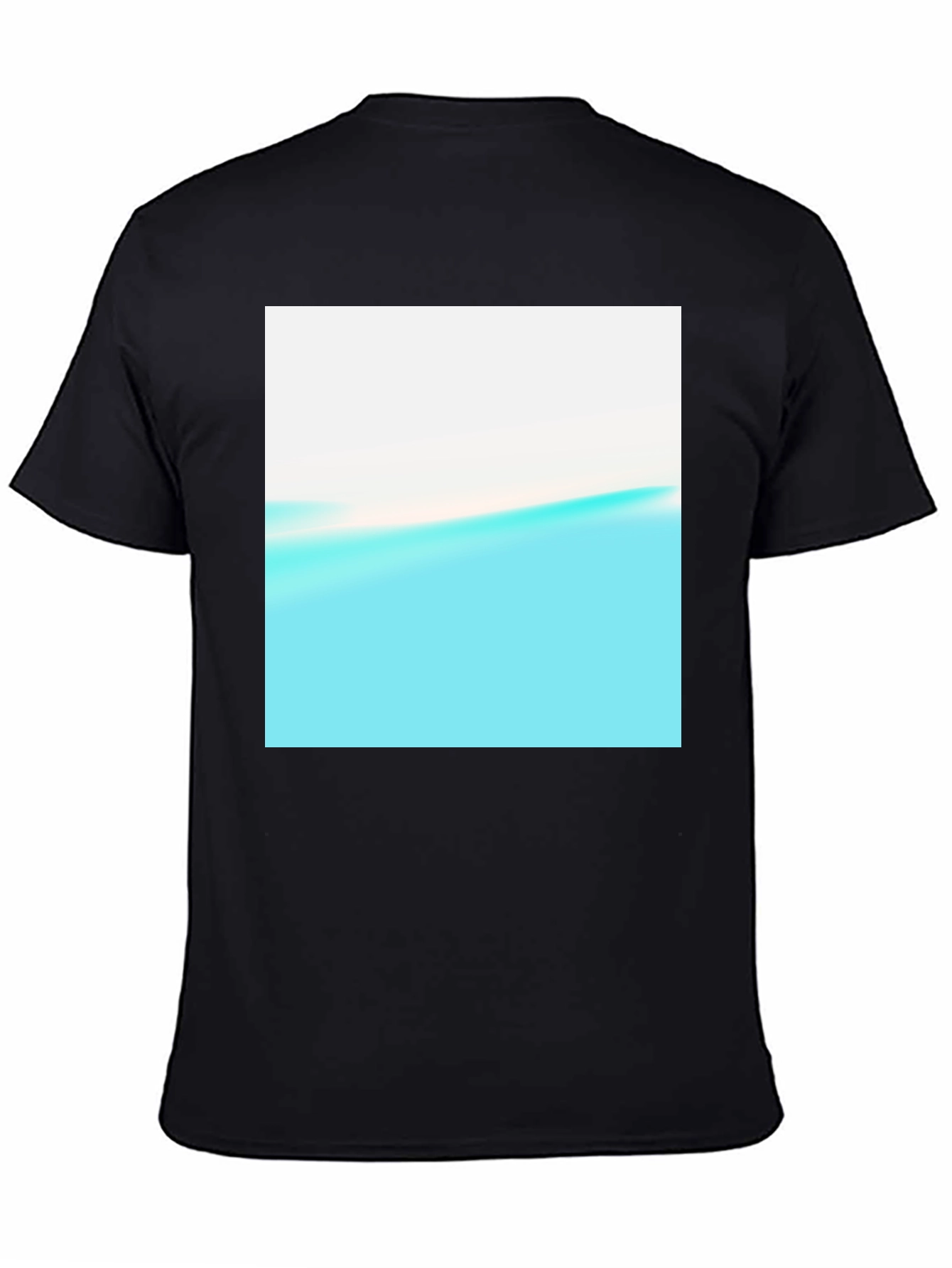 Abstract Horizon Black T-Shirt