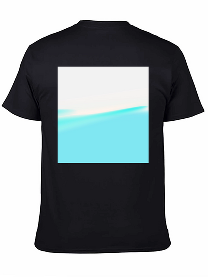 Abstract Horizon Black T-Shirt