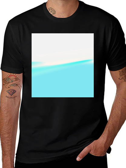 Abstract Horizon Black T-Shirt