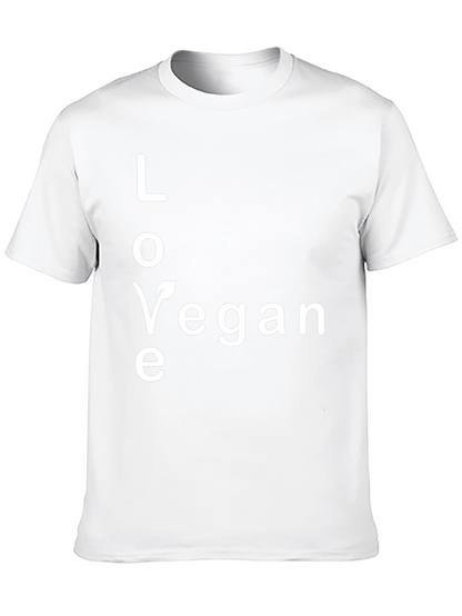 Love Vegan Black Graphic Tee