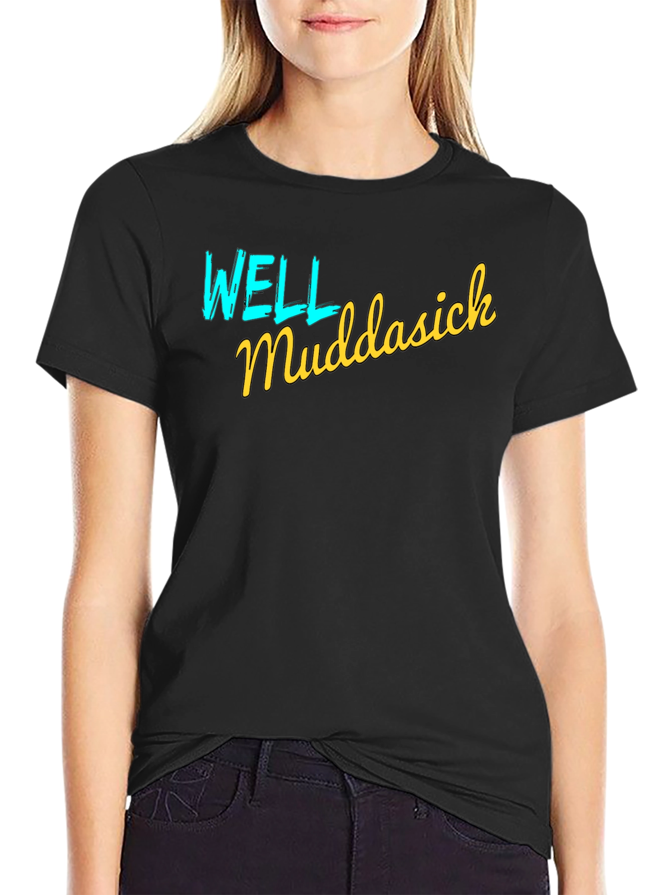 Well Muddasick Black Graphic T-Shirt