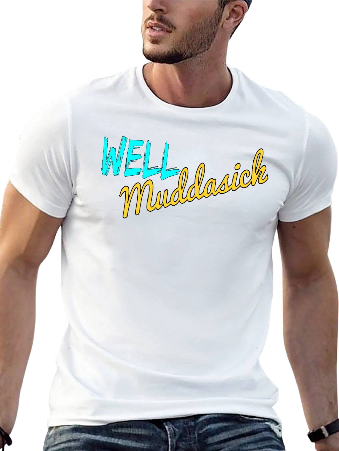 Well Muddasick Black Graphic T-Shirt