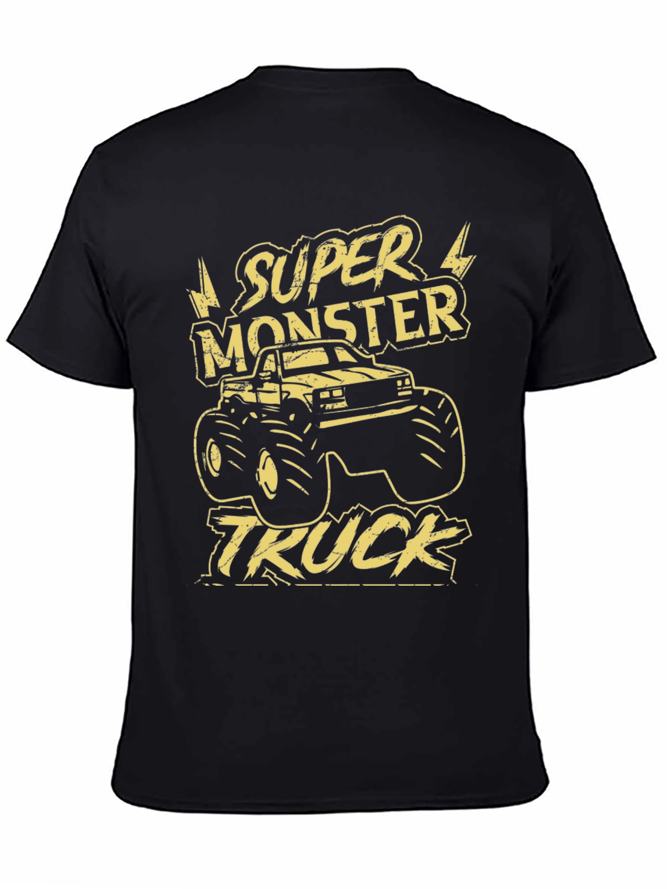 Super Monster Truck Graphic Tee - Black