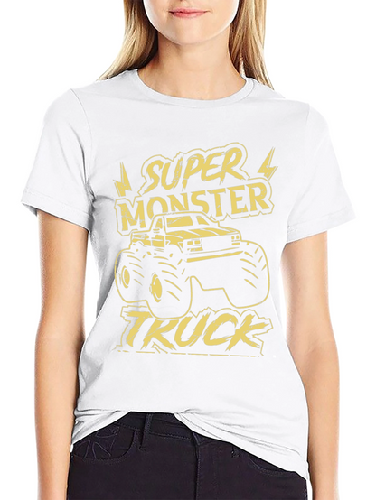 Super Monster Truck Graphic Tee - Black