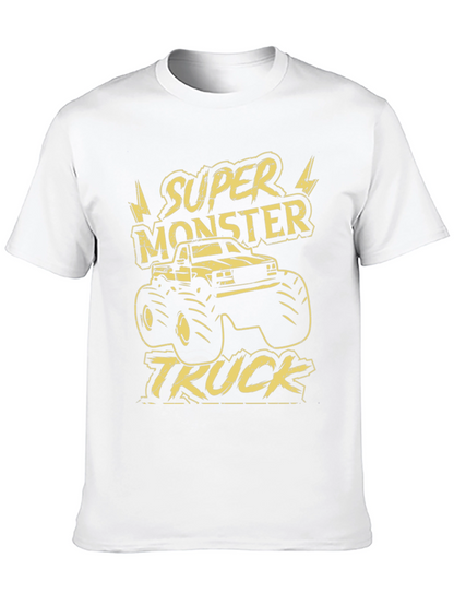 Super Monster Truck Graphic Tee - Black