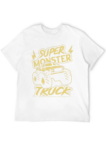Super Monster Truck Graphic Tee - Black