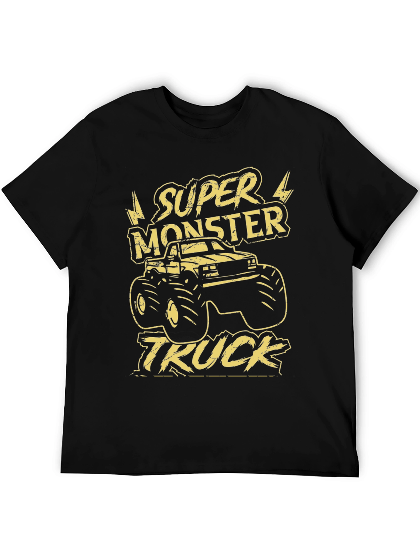Super Monster Truck Graphic Tee - Black