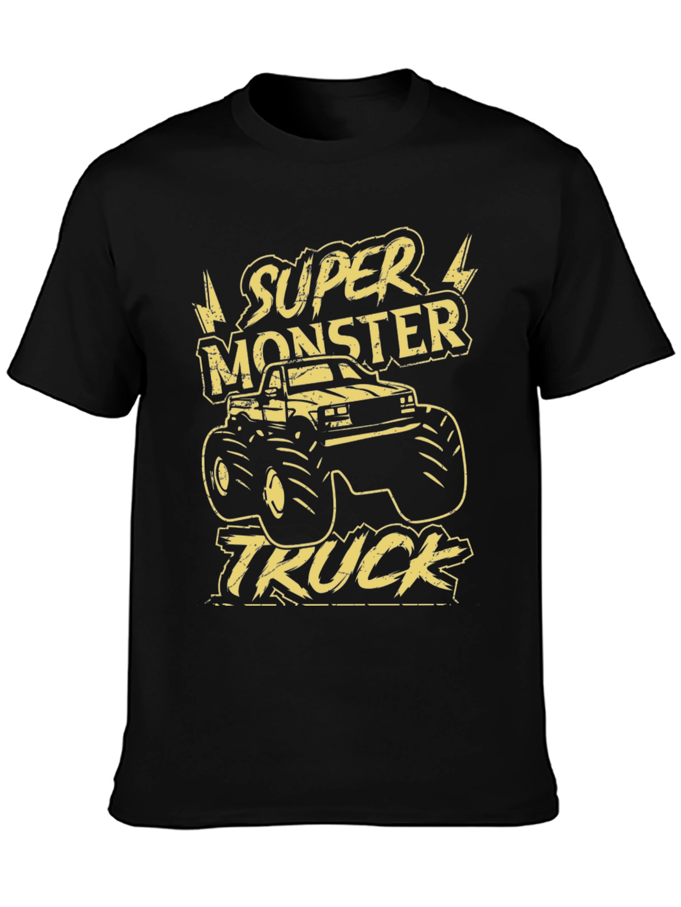 Super Monster Truck Graphic Tee - Black