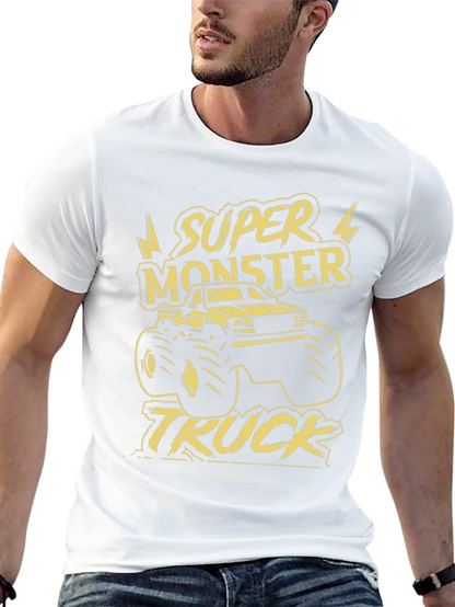 Super Monster Truck Graphic Tee - Black