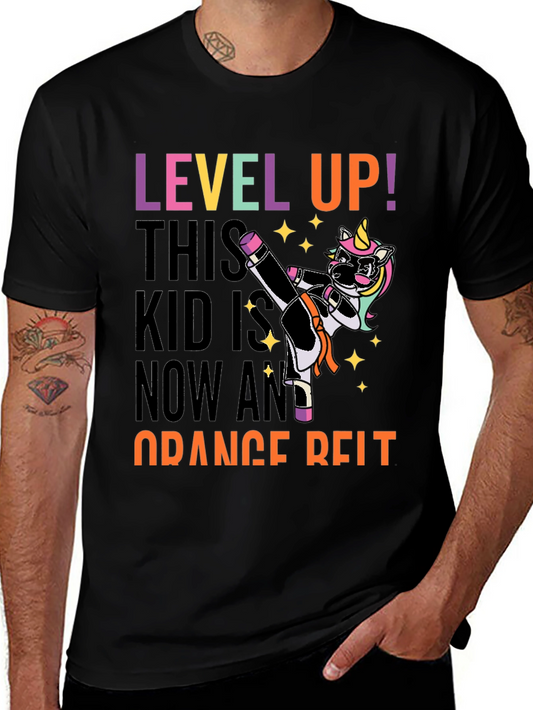 Level Up Orange Belt Kid T-Shirt