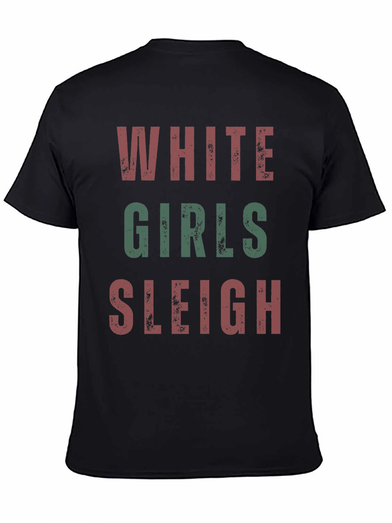 White Girls Sleigh Christmas T-Shirt