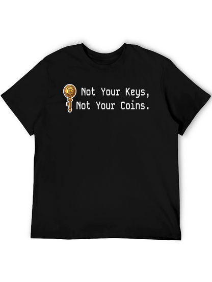 Bitcoin Key T-Shirt - Crypto Enthusiast Apparel