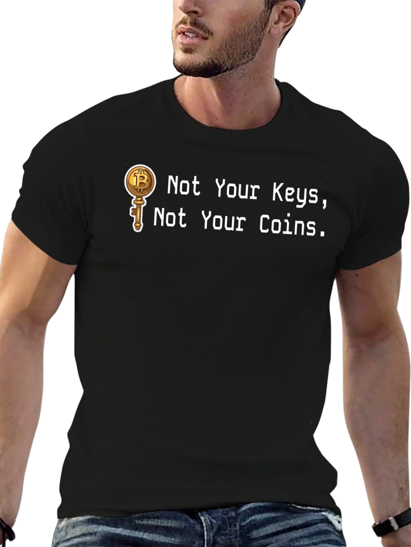 Bitcoin Key T-Shirt - Crypto Enthusiast Apparel