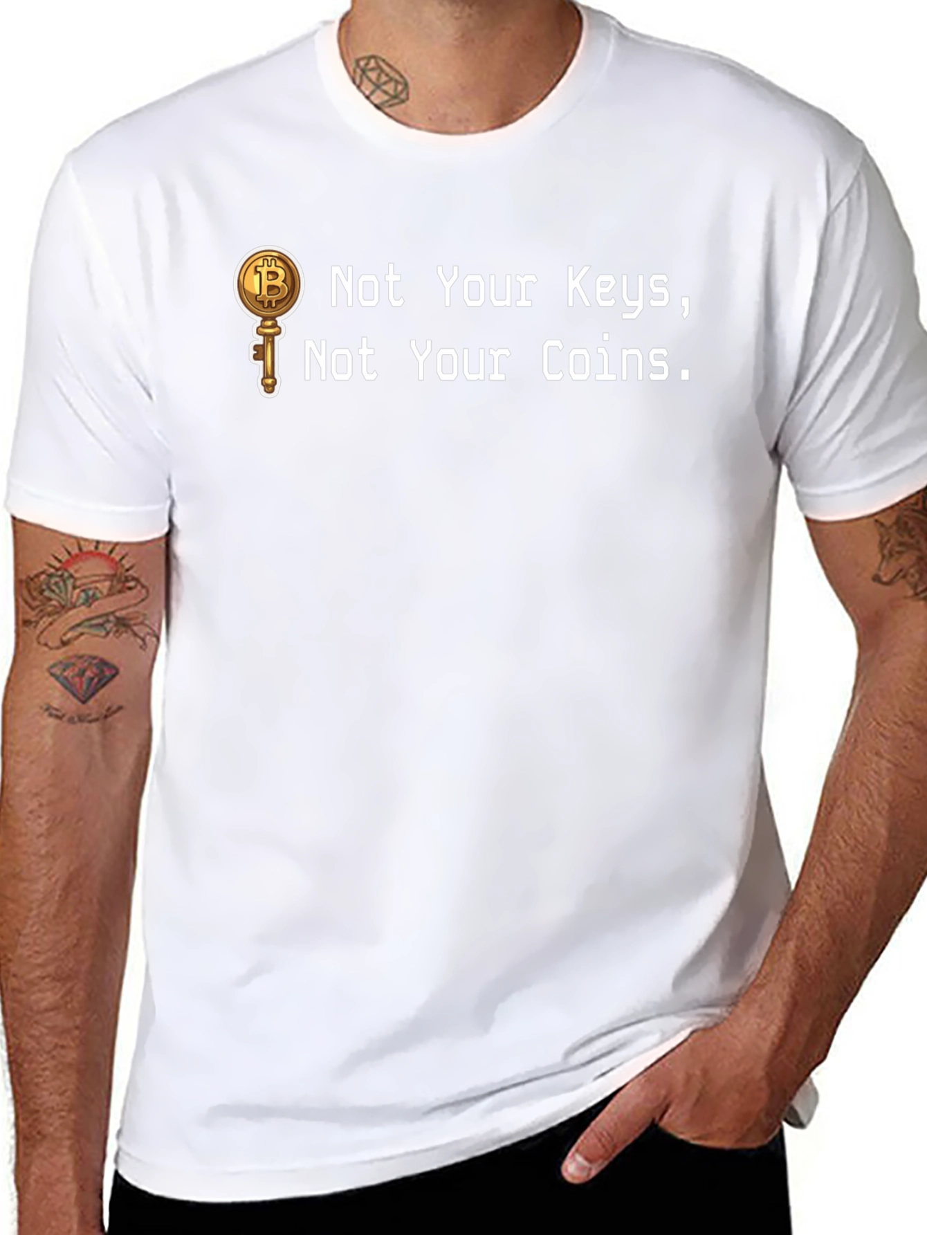Bitcoin Key T-Shirt - Crypto Enthusiast Apparel
