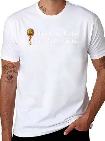 Bitcoin Key T-Shirt - Crypto Enthusiast Apparel