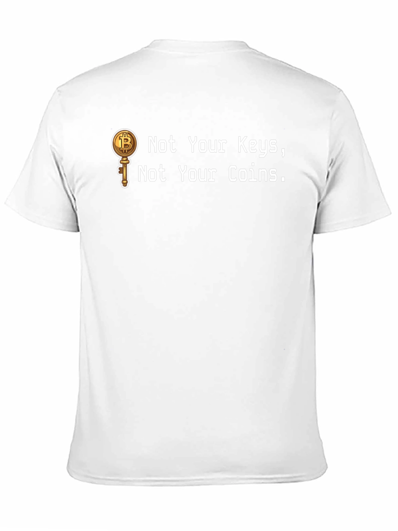 Bitcoin Key T-Shirt - Crypto Enthusiast Apparel