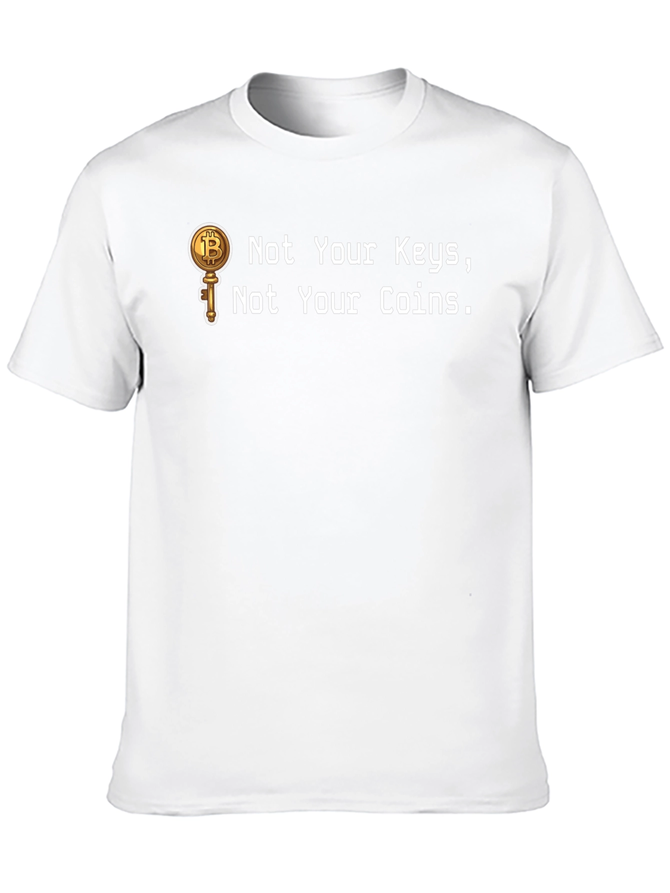 Bitcoin Key T-Shirt - Crypto Enthusiast Apparel