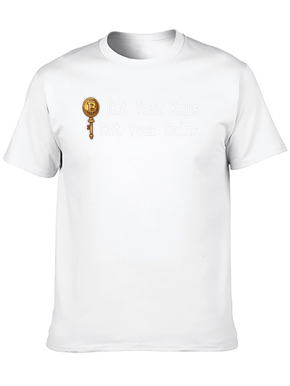 Bitcoin Key T-Shirt - Crypto Enthusiast Apparel