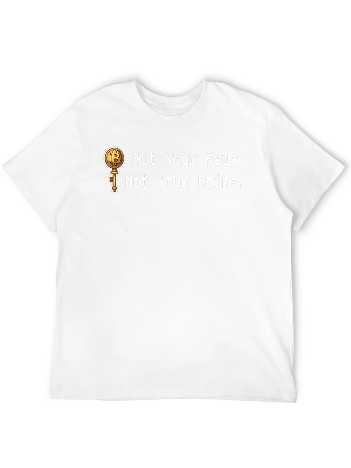 Bitcoin Key T-Shirt - Crypto Enthusiast Apparel