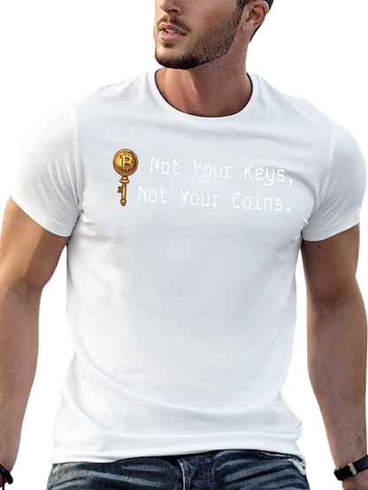 Bitcoin Key T-Shirt - Crypto Enthusiast Apparel
