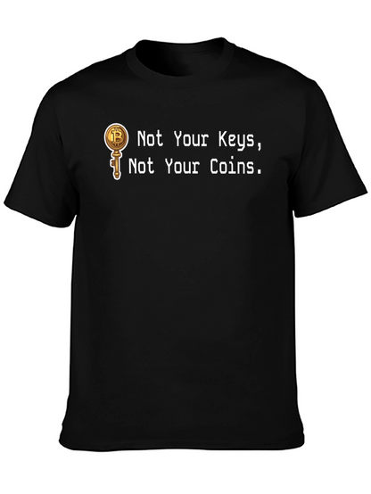 Bitcoin Key T-Shirt - Crypto Enthusiast Apparel