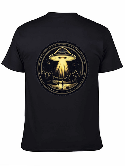 UFO Abduction Graphic Tee - Black