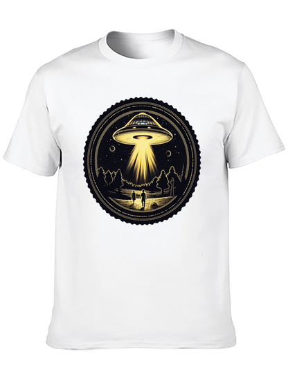 UFO Abduction Graphic Tee - Black